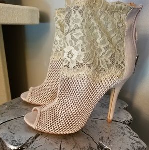 Chinese Laundry Lace Ankle Boots